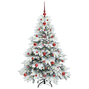 Vidaxl kunstkerstboom met 150 led met standaard wit 120 cm pe en pvc - afbeelding 3