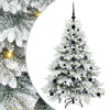 Vidaxl kunstkerstboom met 150 led met standaard wit 120 cm pe en pvc