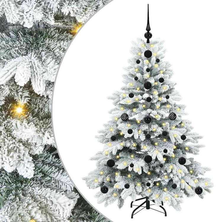 Vidaxl kunstkerstboom met 150 led met standaard wit 120 cm pe en pvc