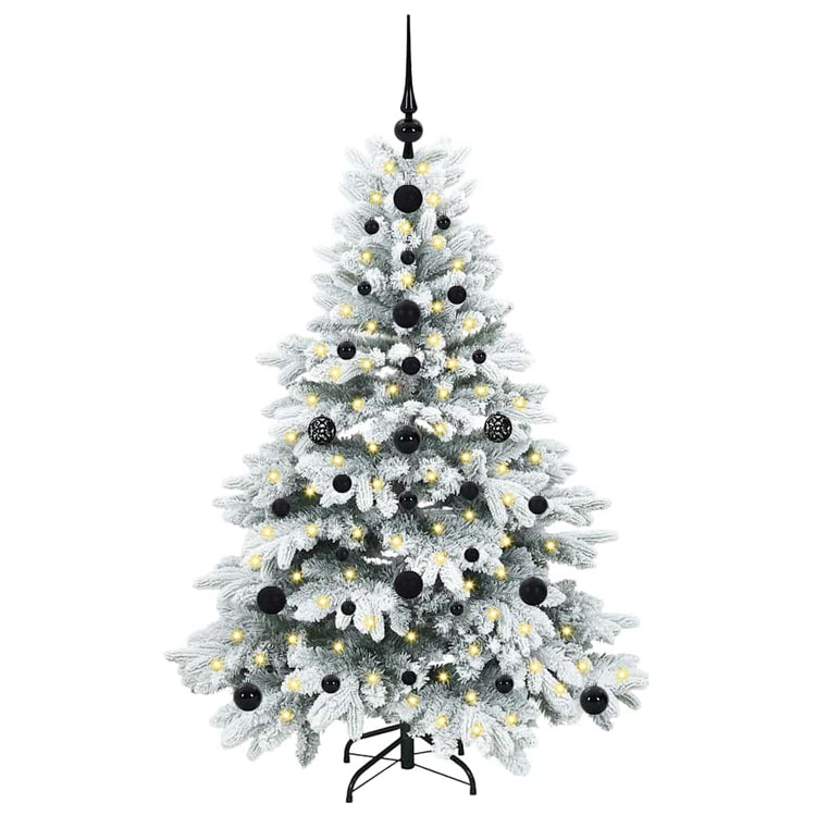 Vidaxl kunstkerstboom met 150 led met standaard wit 120 cm pe en pvc