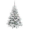 Vidaxl kunstkerstboom met 150 led met standaard wit 120 cm pe en pvc