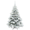 Vidaxl kunstkerstboom met 150 led met standaard wit 120 cm pe en pvc