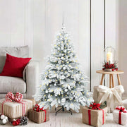 Vidaxl kunstkerstboom met 150 led met standaard wit 120 cm pe en pvc - afbeelding 1