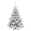 Vidaxl kunstkerstboom met 150 led met standaard wit 120 cm pe en pvc