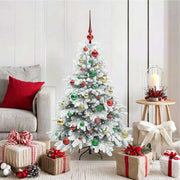 Vidaxl kunstkerstboom met 150 led met standaard wit 120 cm pe en pvc - afbeelding 1