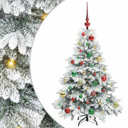 Vidaxl kunstkerstboom met 150 led met standaard wit 120 cm pe en pvc - afbeelding 2