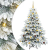 Vidaxl kunstkerstboom met 150 led met standaard wit 150 cm pe en pvc
