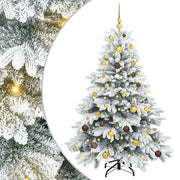 Vidaxl kunstkerstboom met 150 led met standaard wit 150 cm pe en pvc - afbeelding 2