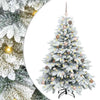 Vidaxl kunstkerstboom met 150 led met standaard wit 150 cm pe en pvc