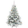 Vidaxl kunstkerstboom met 150 led met standaard wit 150 cm pe en pvc