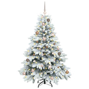Vidaxl kunstkerstboom met 150 led met standaard wit 150 cm pe en pvc - afbeelding 3