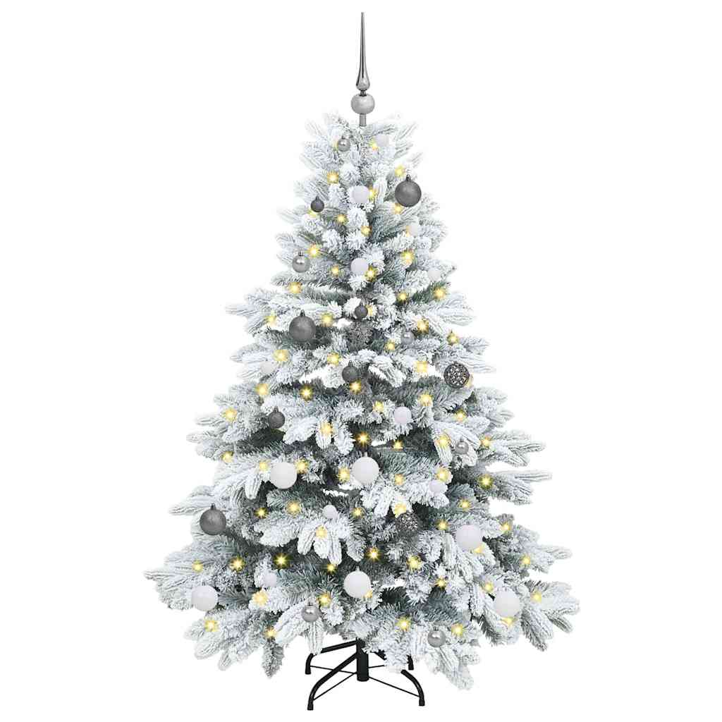 Vidaxl kunstkerstboom met 150 led met standaard wit 150 cm pe en pvc