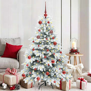 Vidaxl kunstkerstboom met 150 led met standaard wit 150 cm pe en pvc - afbeelding 1