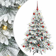 Vidaxl kunstkerstboom met 150 led met standaard wit 150 cm pe en pvc - afbeelding 2