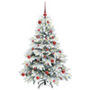 Vidaxl kunstkerstboom met 150 led met standaard wit 150 cm pe en pvc