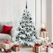 Vidaxl kunstkerstboom met 150 led met standaard wit 150 cm pe en pvc - afbeelding 1
