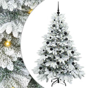 Vidaxl kunstkerstboom met 150 led met standaard wit 150 cm pe en pvc - afbeelding 2