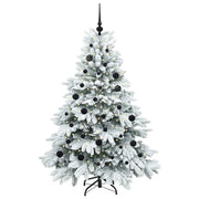 Vidaxl kunstkerstboom met 150 led met standaard wit 150 cm pe en pvc - afbeelding 3