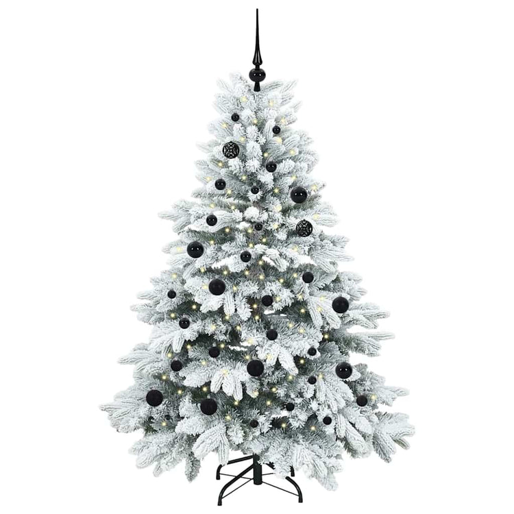 Vidaxl kunstkerstboom met 150 led met standaard wit 150 cm pe en pvc