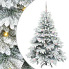 Vidaxl kunstkerstboom met 150 led met standaard wit 150 cm pe en pvc