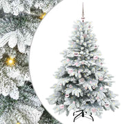 Vidaxl kunstkerstboom met 150 led met standaard wit 150 cm pe en pvc - afbeelding 1
