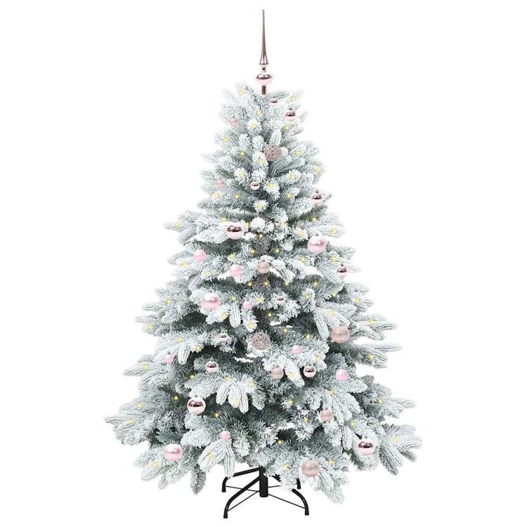 Vidaxl kunstkerstboom met 150 led met standaard wit 150 cm pe en pvc