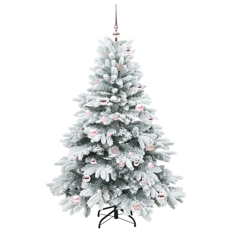 Vidaxl kunstkerstboom met 150 led met standaard wit 150 cm pe en pvc