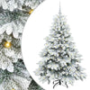 Vidaxl kunstkerstboom met 150 led met standaard wit 150 cm pe en pvc