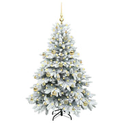 Vidaxl kunstkerstboom met 150 led met standaard wit 150 cm pe en pvc - afbeelding 3