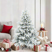 Vidaxl kunstkerstboom met 150 led met standaard wit 150 cm pe en pvc - afbeelding 1