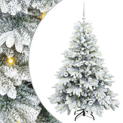Vidaxl kunstkerstboom met 150 led met standaard wit 150 cm pe en pvc - afbeelding 2