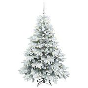 Vidaxl kunstkerstboom met 150 led met standaard wit 150 cm pe en pvc - afbeelding 3