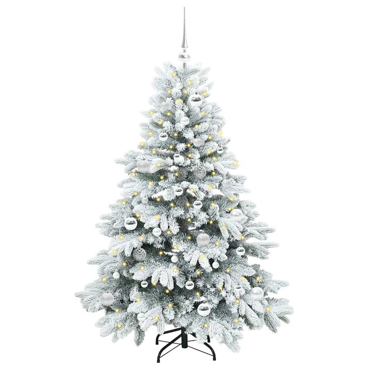Vidaxl kunstkerstboom met 150 led met standaard wit 150 cm pe en pvc