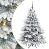 Vidaxl kunstkerstboom met 150 led met standaard wit 150 cm pe en pvc