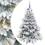 Vidaxl kunstkerstboom met 150 led met standaard wit 150 cm pe en pvc - afbeelding 2
