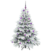Vidaxl kunstkerstboom met 150 led met standaard wit 150 cm pe en pvc - afbeelding 3