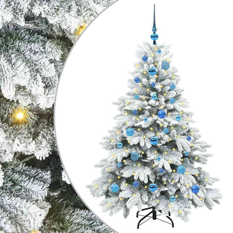 Vidaxl kunstkerstboom met 150 led met standaard wit 150 cm pe en pvc