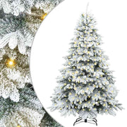 Vidaxl kunstkerstboom met 300 led met standaard wit 180 cm pe en pvc - afbeelding 2