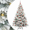 Vidaxl kunstkerstboom met 300 led met standaard wit 180 cm pe en pvc