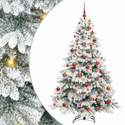 Vidaxl kunstkerstboom met 300 led met standaard wit 180 cm pe en pvc - afbeelding 2