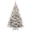 Vidaxl kunstkerstboom met 300 led met standaard wit 180 cm pe en pvc