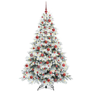 Vidaxl kunstkerstboom met 300 led met standaard wit 180 cm pe en pvc - afbeelding 3