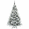 Vidaxl kunstkerstboom met 300 led met standaard wit 180 cm pe en pvc