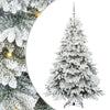 Vidaxl kunstkerstboom met 300 led met standaard wit 180 cm pe en pvc