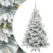 Vidaxl kunstkerstboom met 300 led met standaard wit 180 cm pe en pvc - afbeelding 2