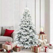 Vidaxl kunstkerstboom met 300 led met standaard wit 180 cm pe en pvc - afbeelding 1