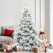 Vidaxl kunstkerstboom met 300 led met standaard wit 180 cm pe en pvc - afbeelding 1