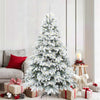 Vidaxl kunstkerstboom met 300 led met standaard wit 180 cm pe en pvc