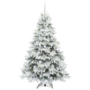 Vidaxl kunstkerstboom met 300 led met standaard wit 180 cm pe en pvc - afbeelding 3