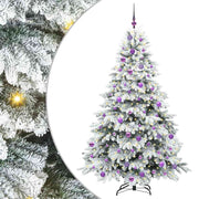 Vidaxl kunstkerstboom met 300 led met standaard wit 180 cm pe en pvc - afbeelding 2